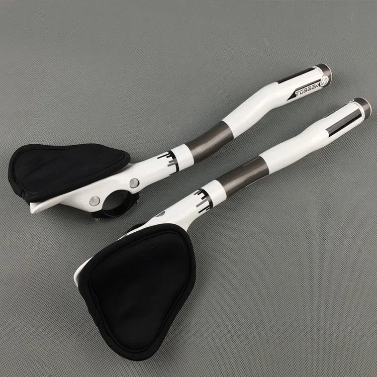 1 Pair Set TOSEEK UD Matte Glossy Finish Rest Bar Tt Handlebar Road Bike TT Rest