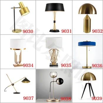 

Modern Simple Model Room Apartment Desk Lamp Household Living Room Bedroom Bedside Show Hall Metal Nordic Desk Lamp
