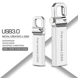 Usb флеш-накопитель 3,0 32 Гб портативный металлический флеш-накопитель 128 ГБ флеш-накопитель 4 ГБ 8 ГБ 16 ГБ 64 ГБ флеш-диск брелок pendrive Бесплатная