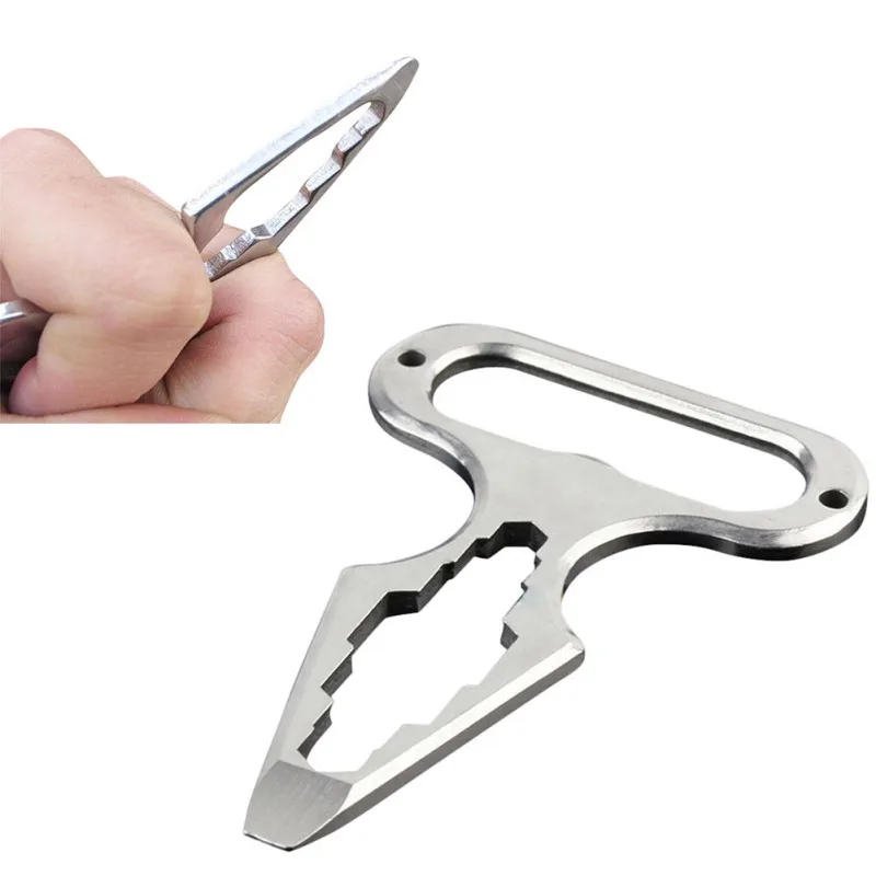 Outdoor EDC Self defense Spike Multifunction Tool Wrench Bottle Opener