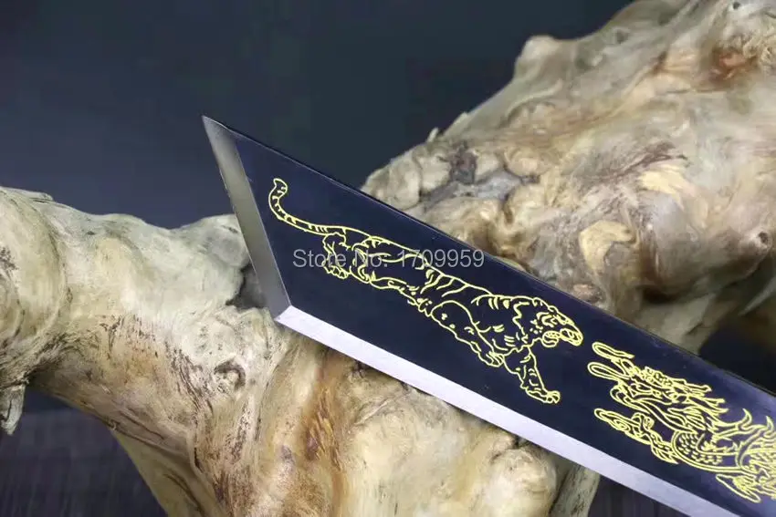 Metal Handle Chinese KungFu Broadsword Sword WuShu DaDao Strong High Manganese Steel Blade Sharp Outdoors/Hunting Fighting Knife