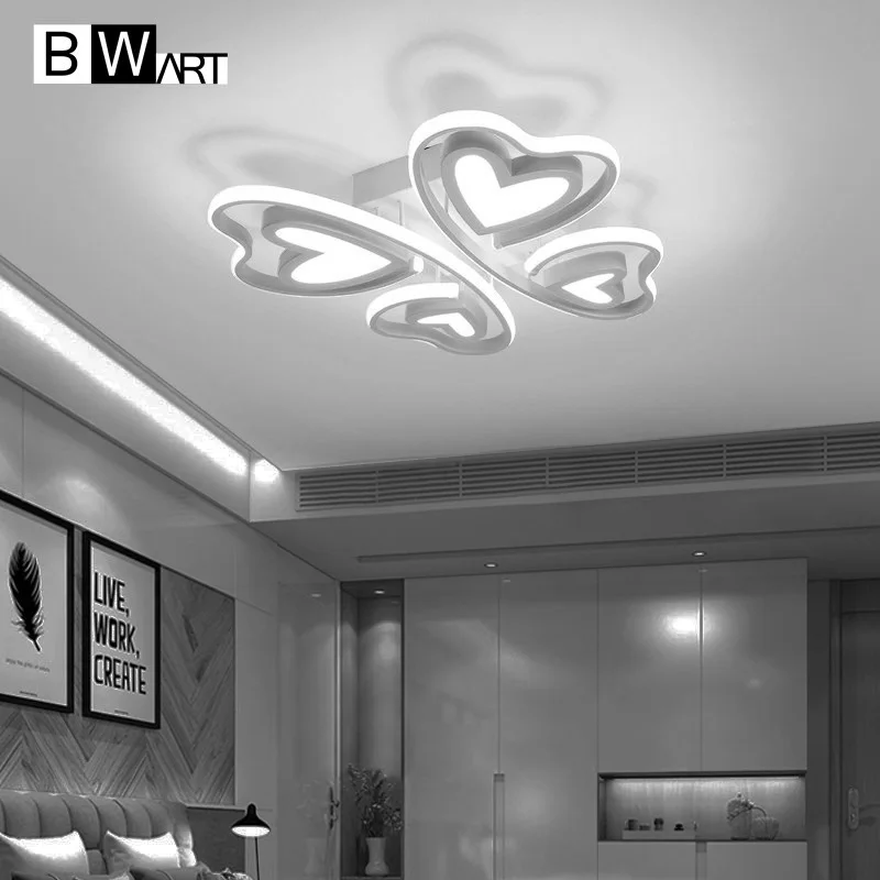 

BWART Modern LED chandelier Luxury Living Room New design Butterfly shape led ceiling chandelier lamp Lighting Fixtures dimmable