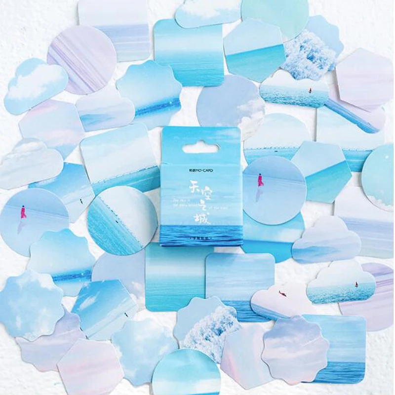 46 шт./кор. Sky City Wave стикер планировщик для скрапбукинга Diy Украшение дневник