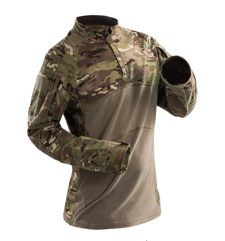 manga longa multicam camo combate secagem rápida