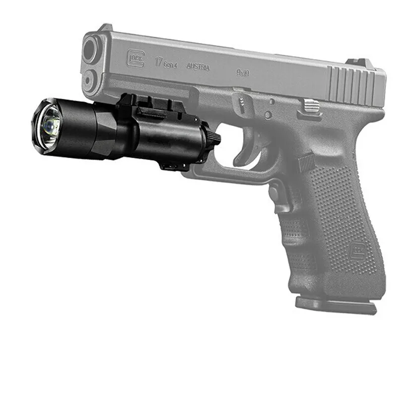 Lúmen à Prova de Intempéries Âmbito Pistola Revólver Arma Lanterna Piscando Led White Light Fit Picatinny Rail Universal 420 11 Light Fit Picatinny Rail Universal