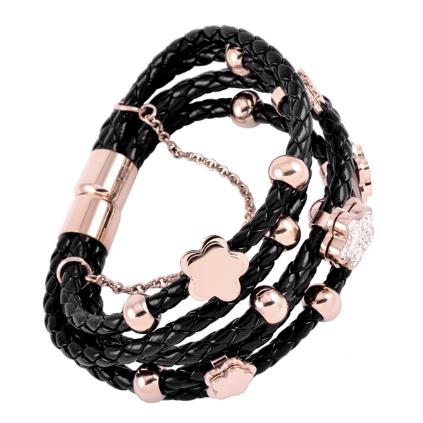 

RB2140 Luxury Titanium Steel Pointer Bracelet Tri-color Interlaced Bracelet Party Best Bracelet Gift for women party