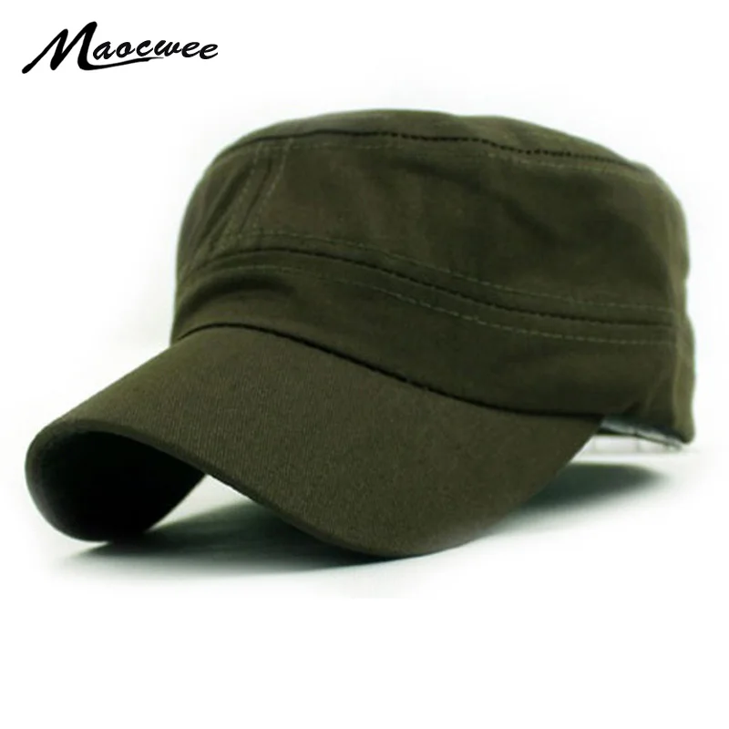 

2017New Brand Women and Man Military Cap Snapback Bone Hats Canvas Solid Unisex Lace Decoration Summer Spring Autumn Army Cap