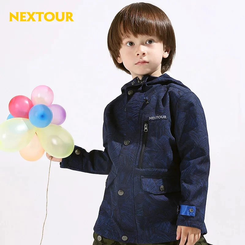 Nextour куртка детская флисовая Водонепроницаемый ветрозащитный полиэстер шерпа