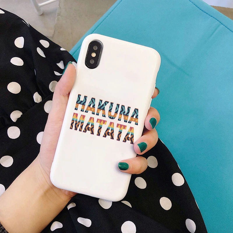 Hakuna Matata Король Лев Тимон Мягкий силиконовый чехол для телефона чехол для iPhone 5 5S SE 6 6s 7 8 plus X Xs XR max pumbaa simba - Цвет: W-1342