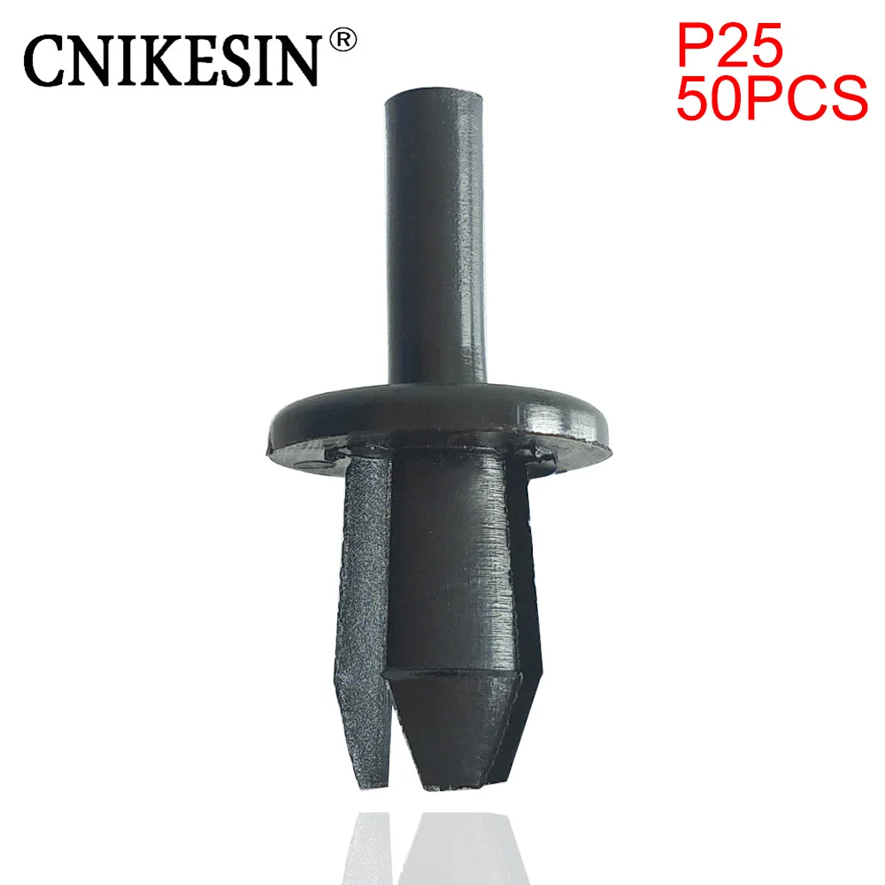 

CNIKESIN P25 50PCS 8mm Hole Car Fastener License Plate Frame Guide Plate Fixed Shield Retainers Clips for BMW