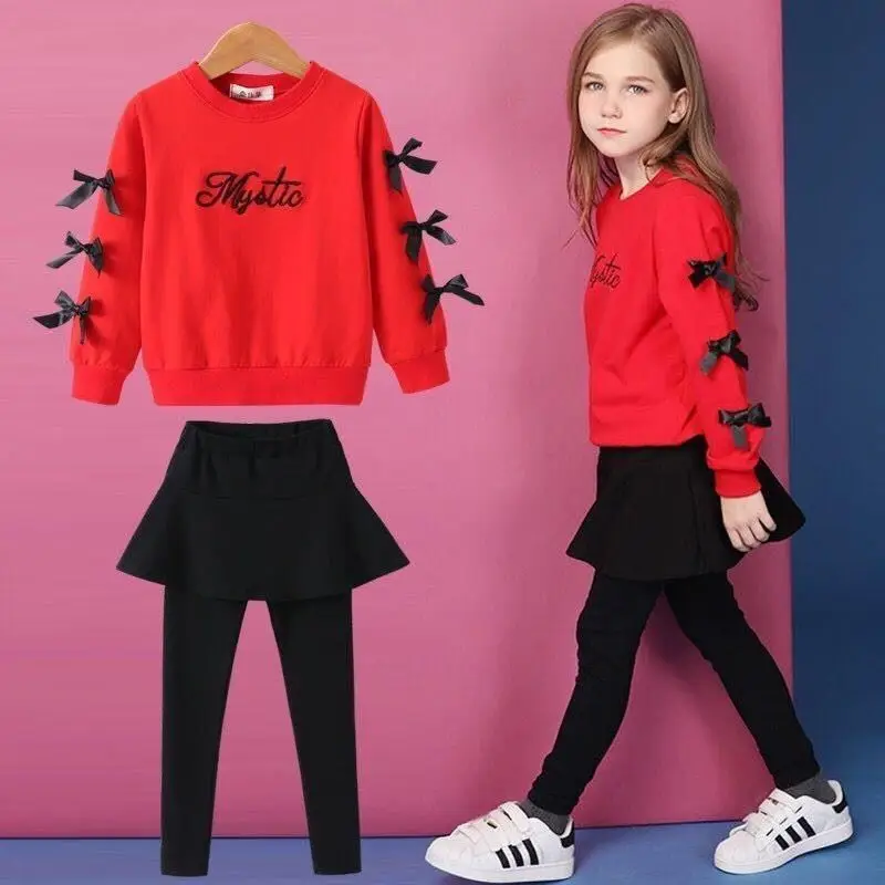 

Children's Wear Girls Spring 2019 New Clothes In The Big Boy Foreign Gas Sports Kids Fashionable Two-piece Set Christmas Kids