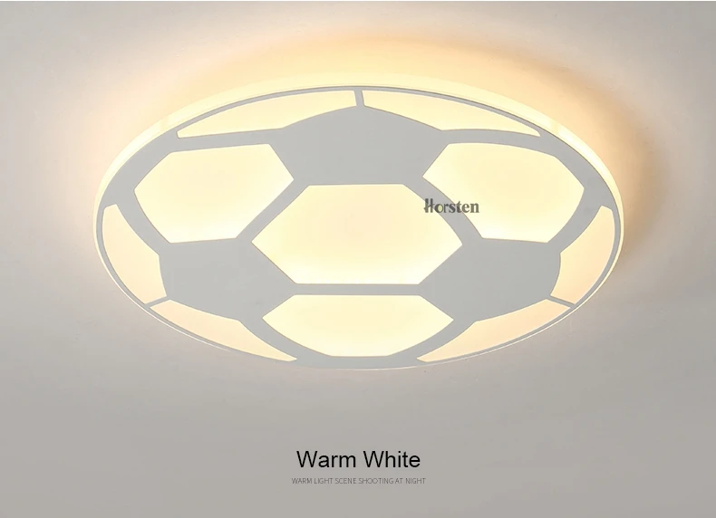 Creative Kids Room Lighting Acrylic Football Design LED Ceiling Lights For Baby Room Child Bedroom Ultra-thin Dimmable Ceiling Lamp (11)