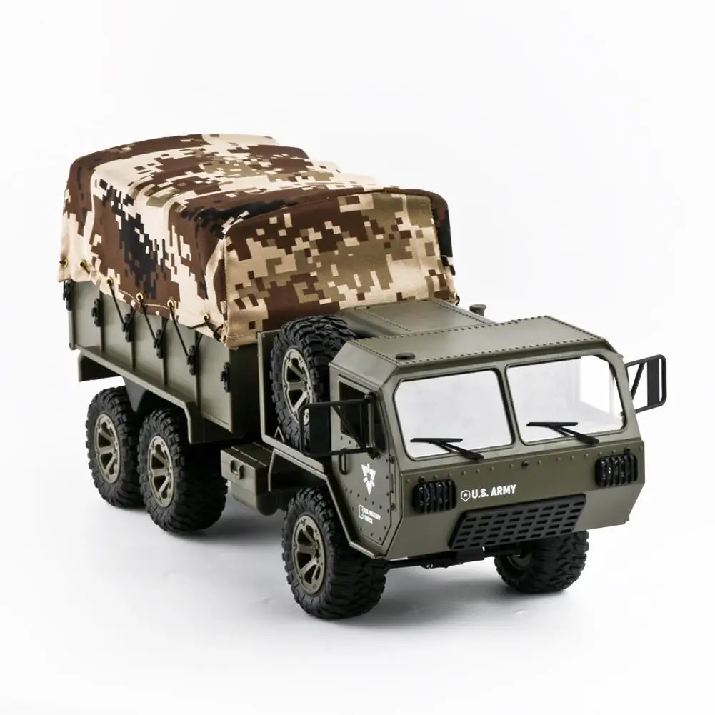 

Fayee FY004 1/16 2.4G 6WD RC toyCar US Army Military Truck RTR Vehicle Crawler Army Armoured Vehilce Model Toy Soldier With Tent