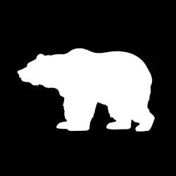 14,7*9 см коричневый медведь животные Графический автомобильный стикер автомобильный бампер украшение окна виниловые аксессуары