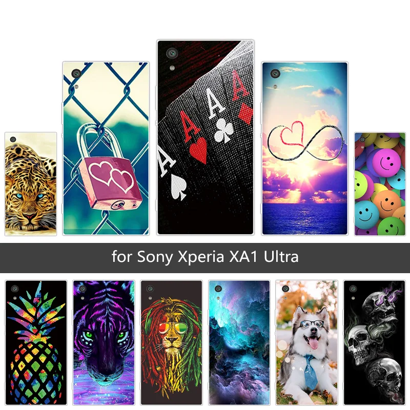 Luxury Protective Cover for Sony Xperia XA1 Ultra Slim Transparent TPU Mobile Phone Case For G3223 G3226 Flexible Gel Capa |