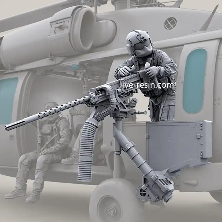 Helicopter Crew Set US HH-60G Pave Hawk 1:35 Scale 7 Figures Model Kit Unpainted