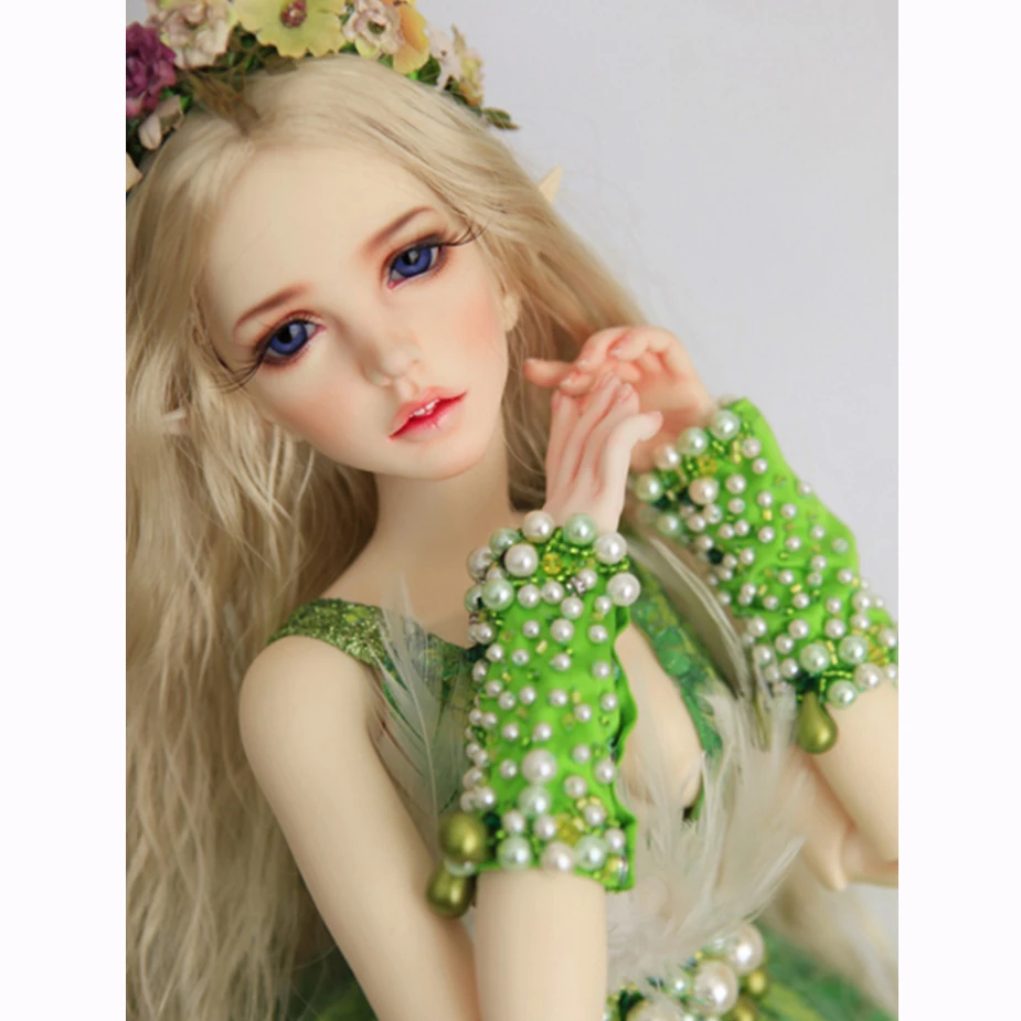 Allaosify BJD SD гигантский парик для куклы-ребенка длинные вьющиеся каштановые 1/3 1/4 1/6 1/8 волос парики для шарнирной куклы