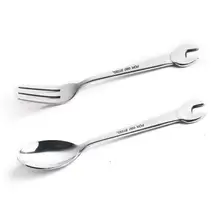 

Cute Wrench Novelty Gift Tableware Household Lovely Fork&Spoon Shape Kitchen Gadget Convenient Coffee Spoon A30
