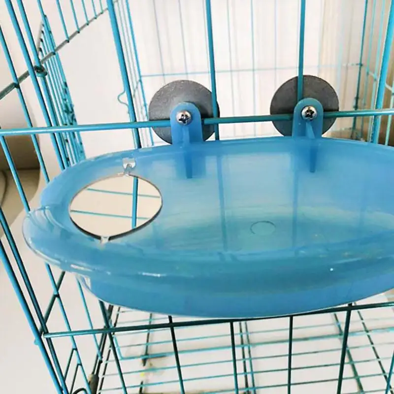 Попугай ванна с зеркалом клетка для домашних животных аксессуары птица зеркало ванна для вечеринки коробка птица клетка для домашних