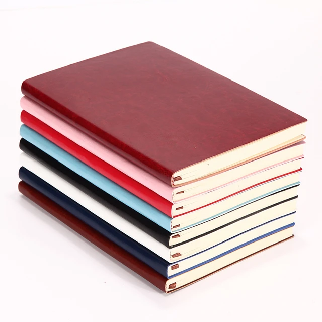 Vintage Soft PU Leather Notebook A5 Thick Paper Office School Supplies