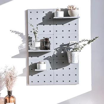 

New Plastic Hole Board Shelf Hole Board Wall Shelf Supermarket Shop Shelf Fittings Display Rack Hardware For Hook