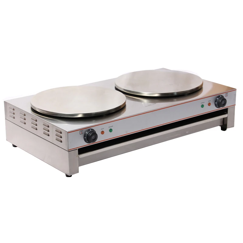 40CM Double Head Commercial Crepe Maker Machine /Electric Pancake Maker Machine/ Crepe Machine