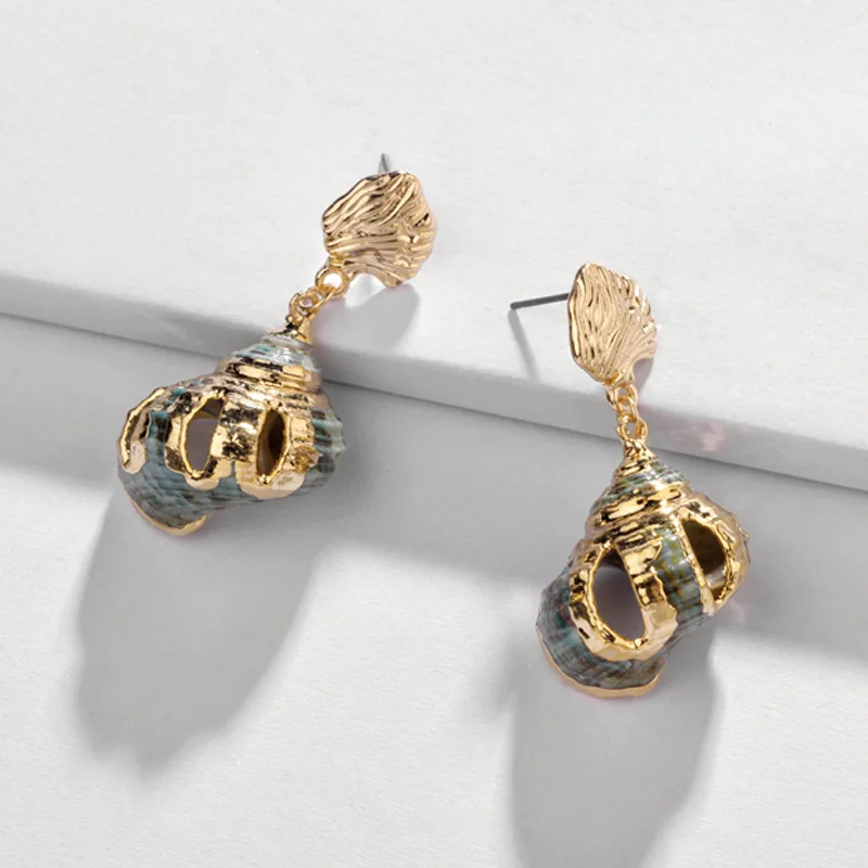 

JOOLIM Cute Green Sea Snail Drop Earring Dangle Earring