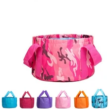 2 PCS \ много Портативный Кемпинг ведро 15L открытый стирка бакеты складной водостойкий бассейна Путешествия складной водо