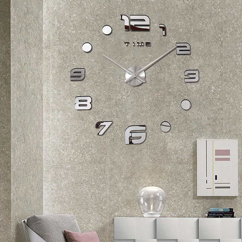 Светящиеся креативные новые настенные часы Horloge Murale Diy 3d акриловая наклейка для