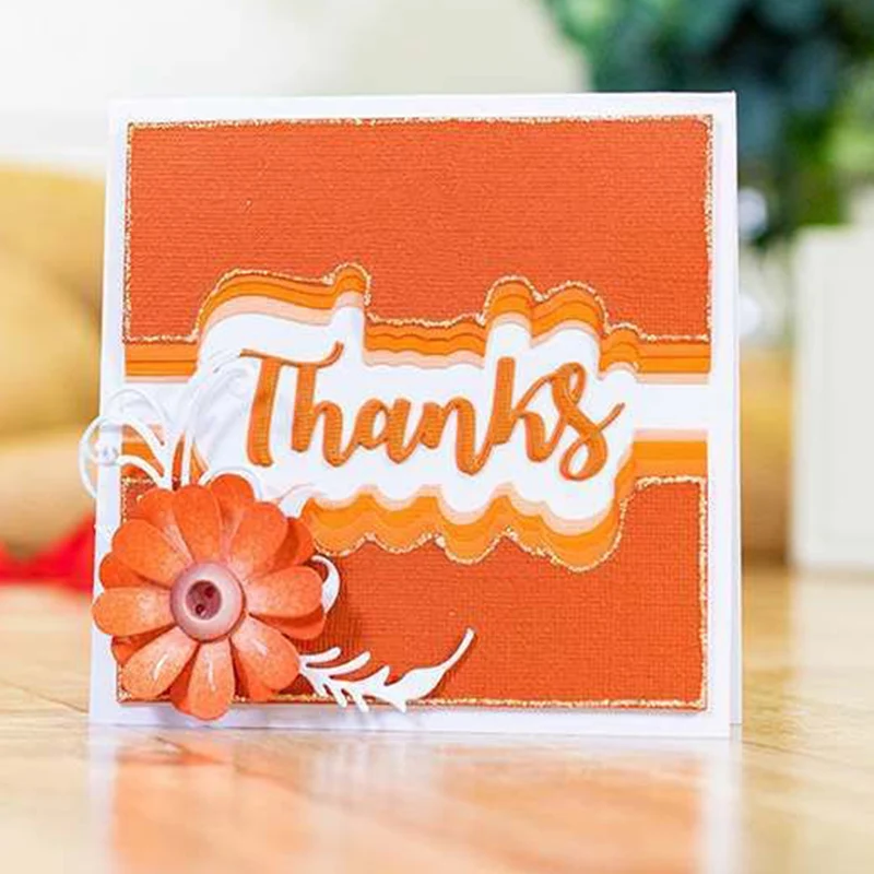 

Letters Thanks Metal Cutting Dies Stencils for DIY Scrapbooking Photo Album Decorative Embossing Paper Card Crafts Die Cut 2019