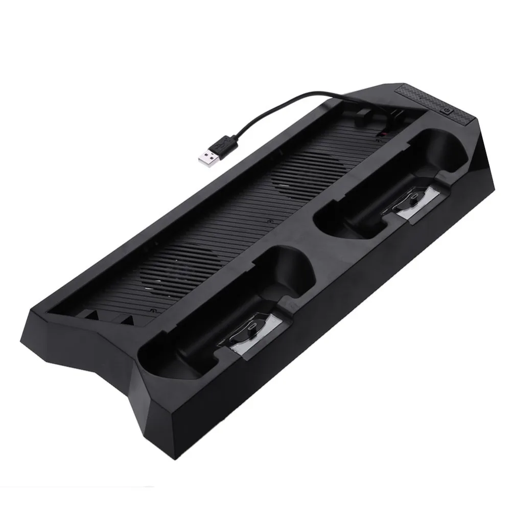 4 в 1 вертикальная подставка с охлаждающим вентилятором игровой веер консоли кулер USB HUB зарядки стенд Зарядное устройство Порты для PS4 Pro
