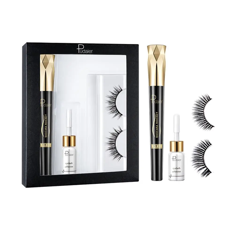 

5 Style 4D Natural Long Curly False Eyelashes Set Eyelash Mascara Set False Eyelashes Glue Set Cosmetic False Eyelash