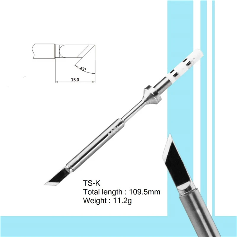 Headd Замена паяльной Для TS100 Smart Digital ЖК-дисплей Электрический паяльник для подключения к TS-B2 TS-BC2 TS-C4 TS-D24 7 видов советы - Цвет: K