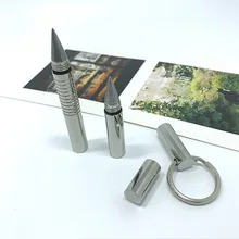 Портативная застежка-ключ из нержавеющей стали подарок без использования чернил не заправка креативная металлическая ручка аварийная Военная для пеших прогулок и охоты