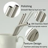 Reusable Drinking Straw High Quality 304 Stainless Steel Metal Straw With Cleaner Brush For Mugs 20/30oz Coffee Bar Accessories ► Photo 3/6