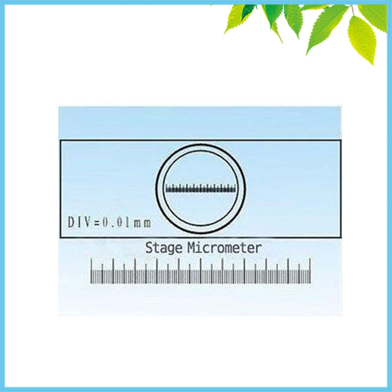 

Free Shipping DIV=0.01mm Stage Micrometer Graticules Microscope Stage Micrometer Calibration Slide