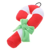 Игрушки для собак Рождественская трость в форме плюша пищалка звук жевания игрушка для щенка кошки товары для тренировок собака пищащая игрушка