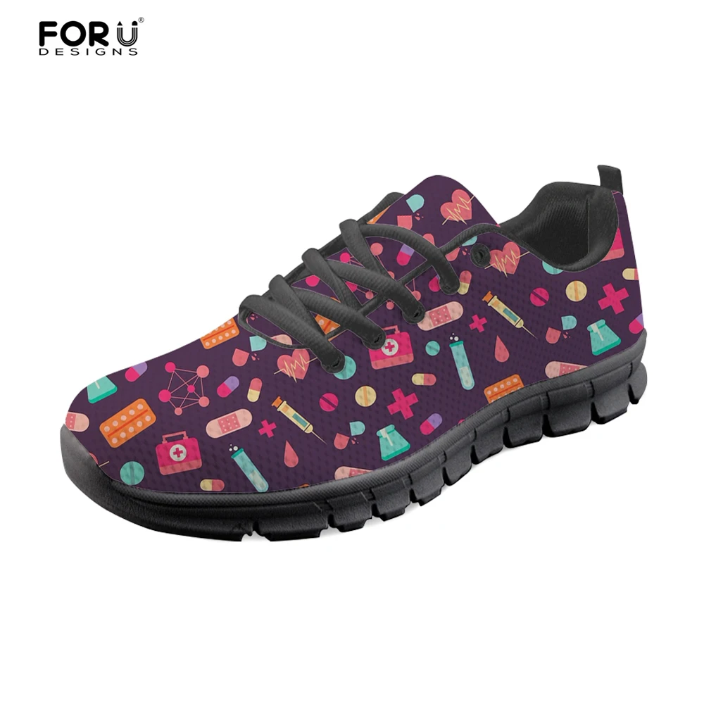 FORUDESIGNS/кроссовки для кормящих женщин Милый узор с изображением сиделки Удобная