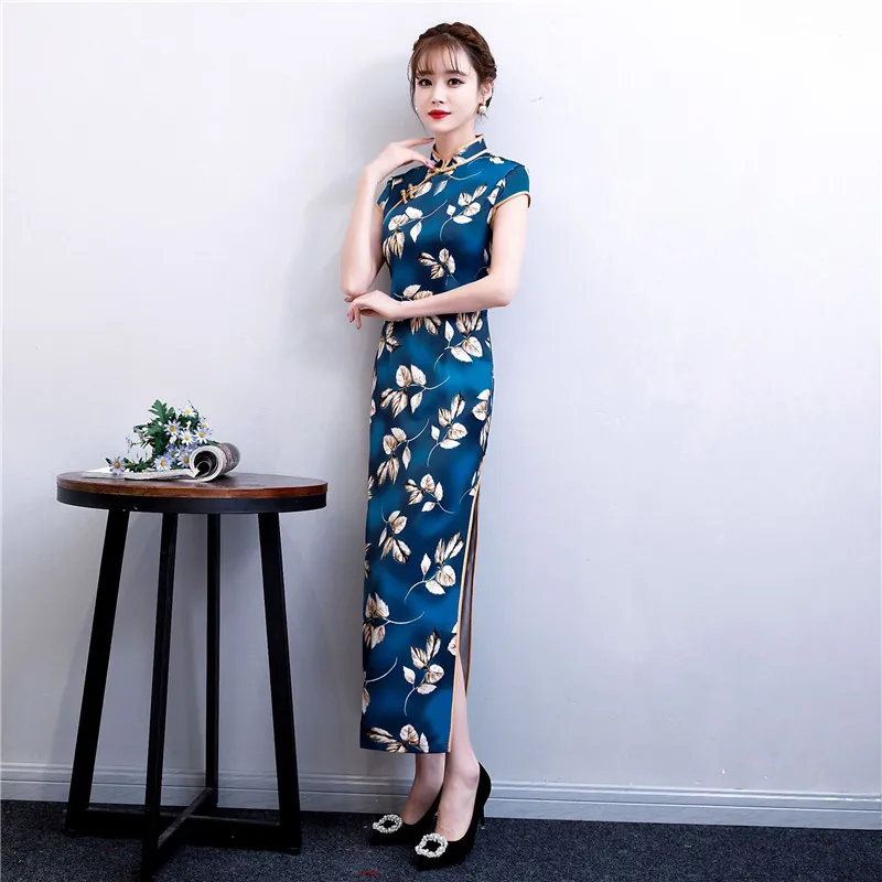Женское платье Ципао Qipao современное китайское для взрослых традиционная