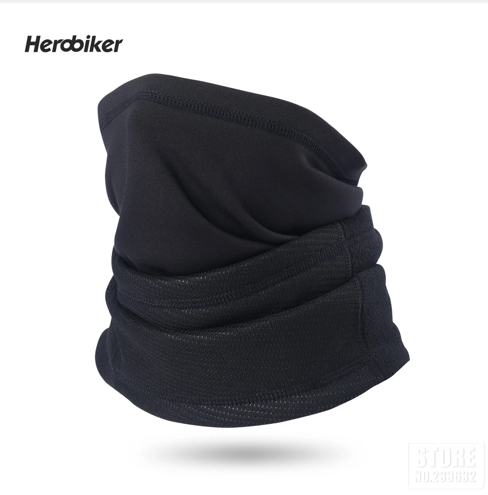 HEROBIKER мотоциклетная маска для лица, Зимняя Теплая Флисовая Балаклава, шапка с капюшоном, велосипедная штормовка, маска для лица, Мужская Флисовая мотоциклетная маска