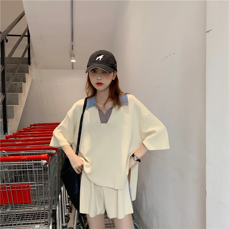 

Cheap wholesale 2019 new Summer Hot selling women's fashion casual 2pieces set suit women two piece outfits BW9771