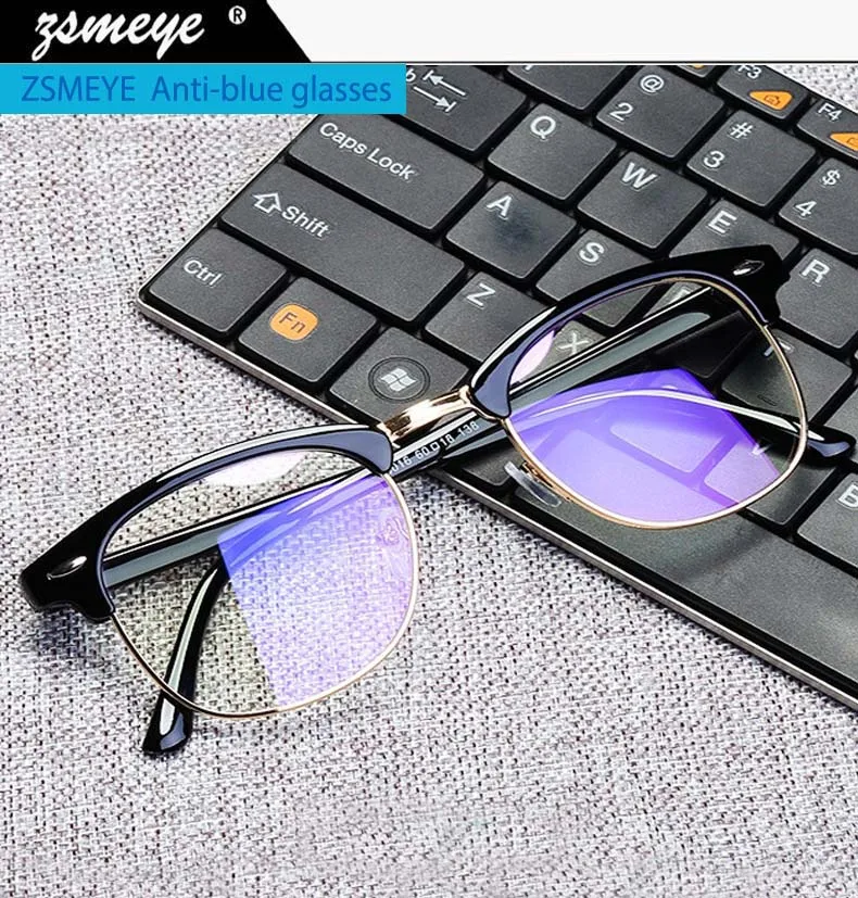 

ZSMEYE Transparent Computer Glasses For Women & Men Spectacle Frame Anti Blue Rays Clear Lens Fashion Eyeglasses Oculos