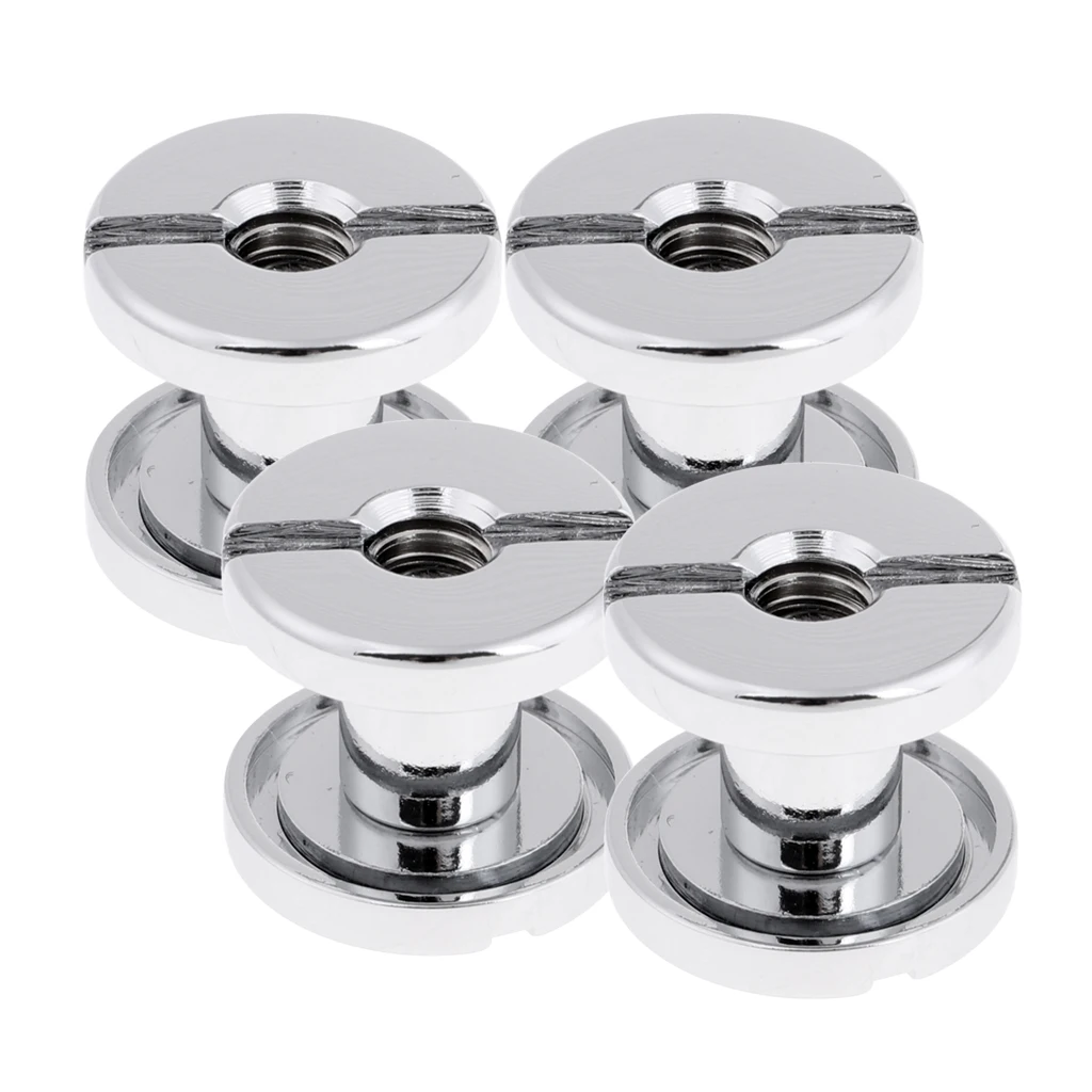 4Pcs 1.7cm Durable Tech Diving Book Screw Back Plate Pad for Underwater Scuba Diving BCD Equipment Bookscrews Replacement