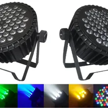 Eyourlife плоский светодиодный светильник 54x3 Вт RGBW высокой мощности тонкий литой алюминиевый Par сценический светильник s DMX512 DJ вечерние дискотеки