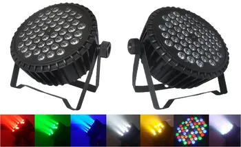 

Eyourlife 2019 Flat Led Par Light 54x3W RGBW High Power Slim Die-cast Aluminium Par Stage Lights DMX512 DJ Disco Party Equipment