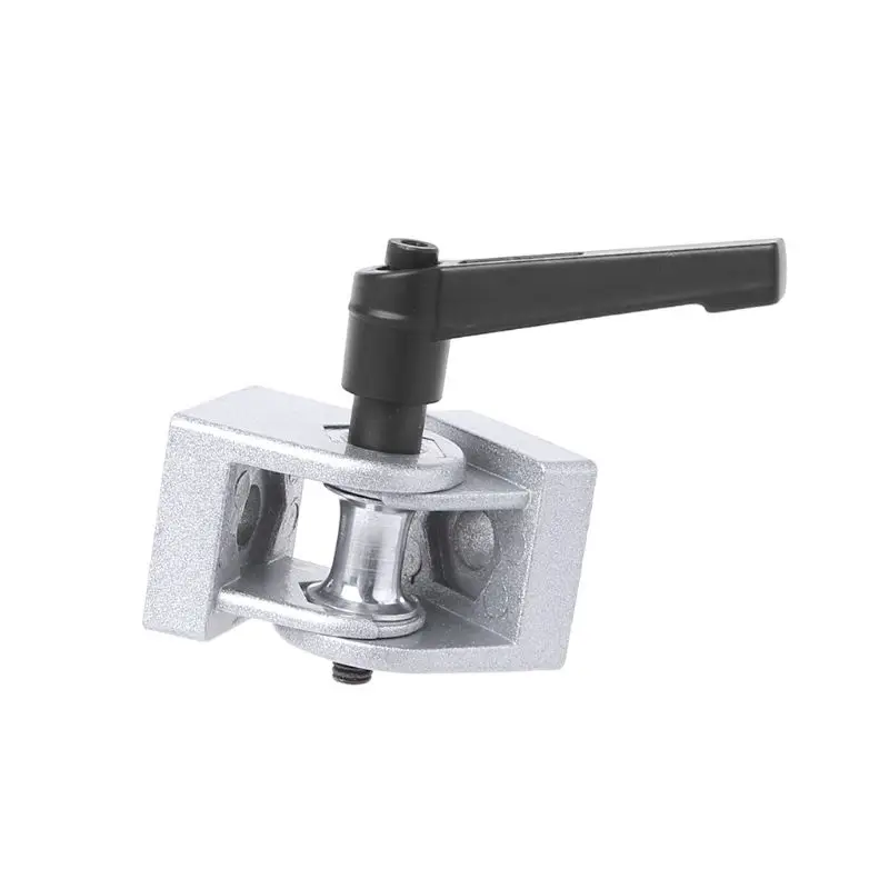 Zinc Alloy Flexible Hinge With Handle Die Cast Pivot Joint Connector For Aluminum Extrusion Profile