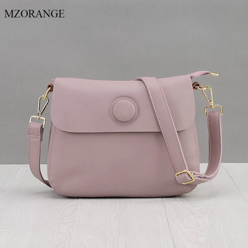 

MZORANGE Brand Women Messenger Bag Genuine Leather Flap Crossbody Bag Fashion design Cowhide Shoulder Bag Vintage Women Bag