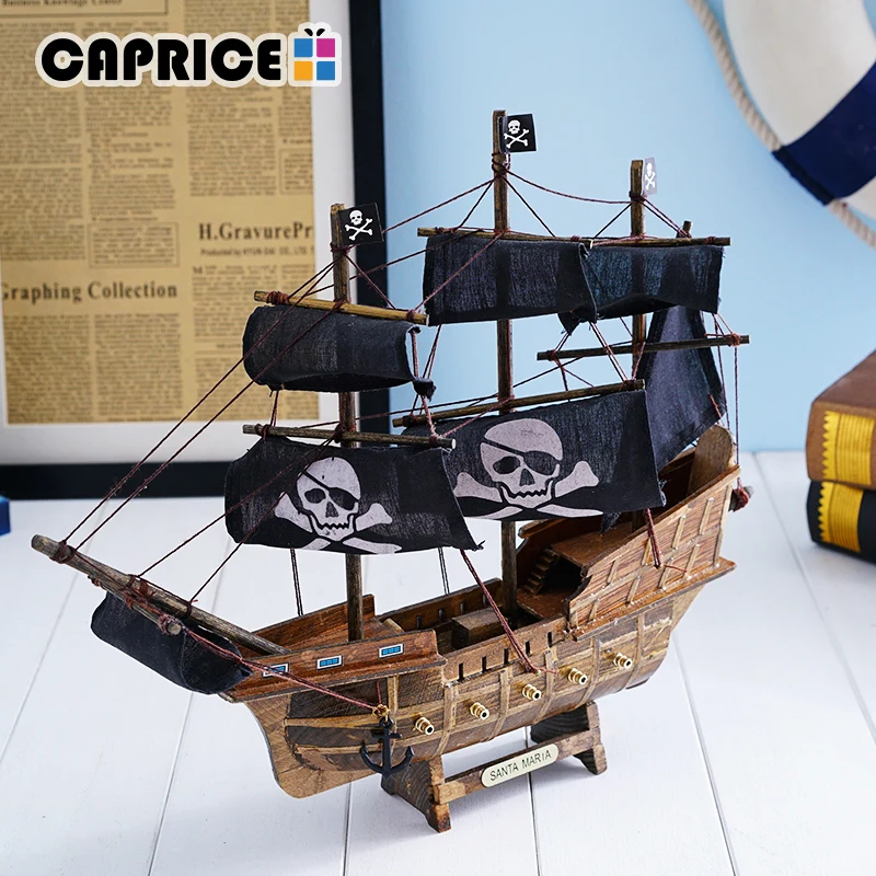 

Handmade Wooden Sailing Boats Home Decor Retro Ship Crafts Model Wood Decoration Sailboat Birthday Gift Souvenirs kids FCMX
