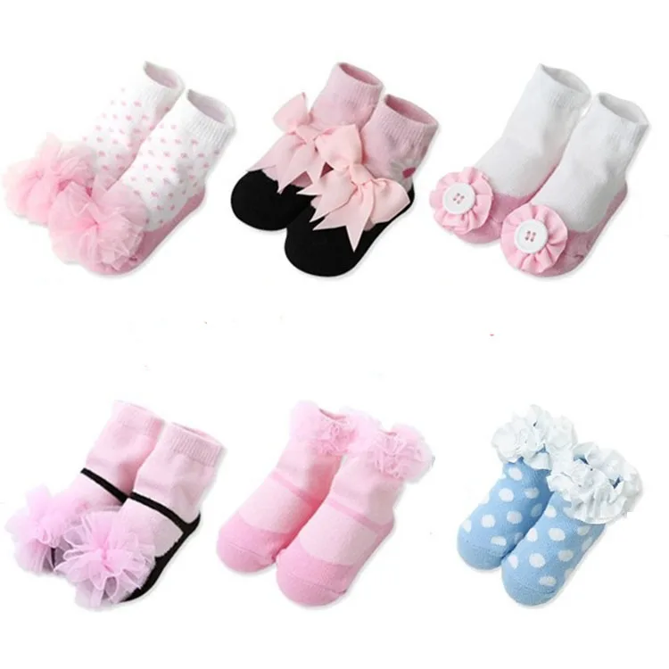 Baby Sneaker Socks Spring Newborn Princess Stereo Lace