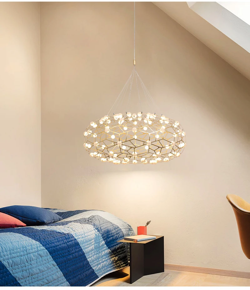 2018 Новое прибытие Nordic подвесные светильники пост современный роскошный золотой свет Простой Спальня гостиная творческий светодио дный